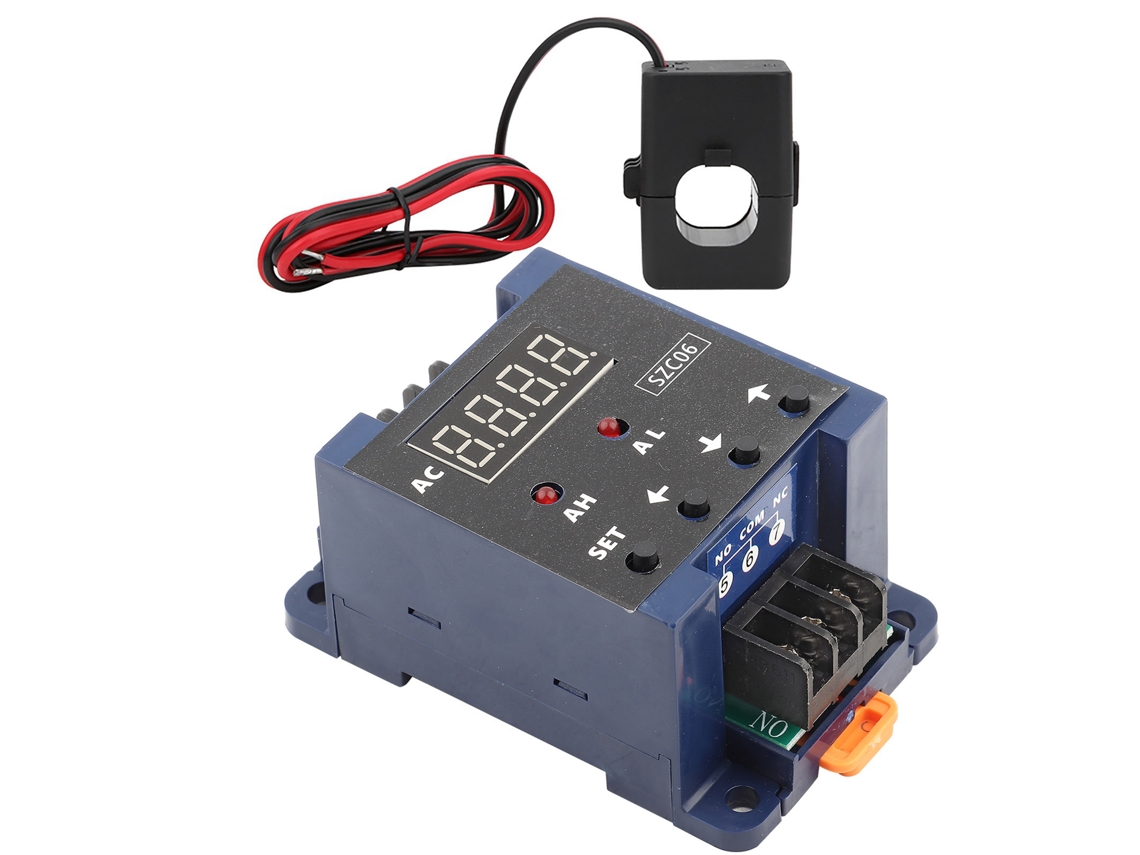 Ammeter Digital Ac Szc06 0.3-50a Com Alarme De Limite Superior/inferior E Relé Para Ca110v