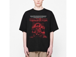 Rockinstone Terminator T 800 Without Bottom Text Black T-shirt Size:s