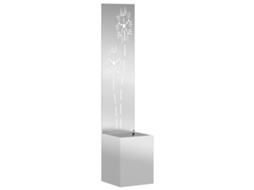 Conjunto 1 Tela De Jardim Vidaxl Prateado Aço (32 X 32 X 150 Cm)
