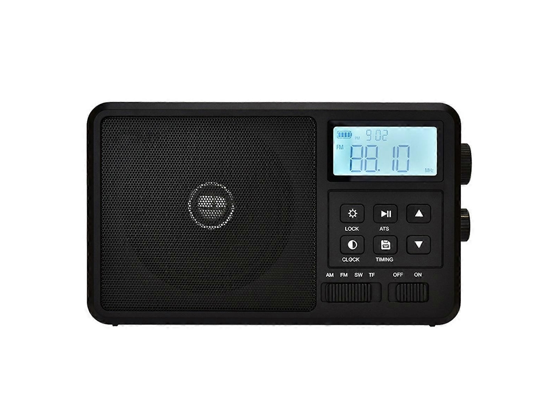 Rádio Portátil De Internet Com Melhor Recepção, Rádio Fm Com Bluetooth, Alto Falante, Visor Lcd, Suporte Para Despertador. Olysi Shop
