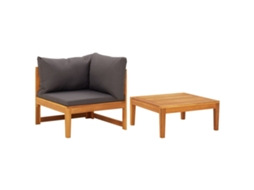 Garden Lounge Set, Garden Lounge Sets Vidaxl Cinzeto Madeira De Acácia (n/a)
