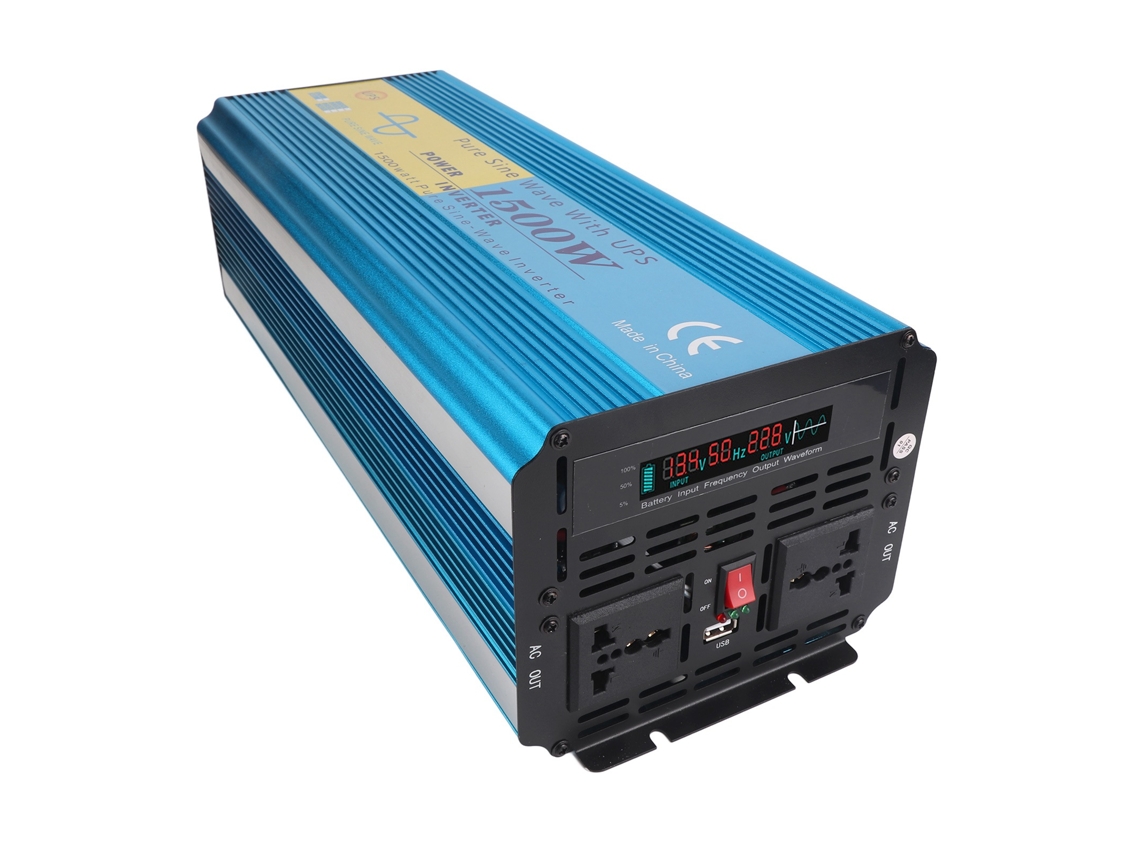 Laxiscreed Inversor De Corrente Senóide Pura Com Tela Lcd E Porta Usb 5v 2.1a