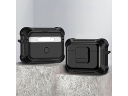 Capa protetora para AirPods Pro em TPU + PC à prova de choque com botão liga/desliga. GIECY
