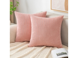 Capa de Almofada Decorativa de Cordeiro, 40x40cm Rosa ZYBLSSBB