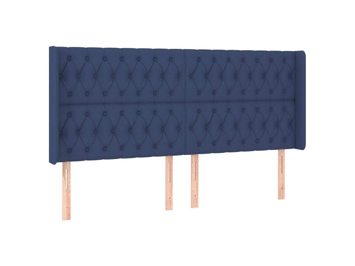 Headboard, Headboards Vidaxl Azul Tecido (183 X 16 X 118/128 Cm)