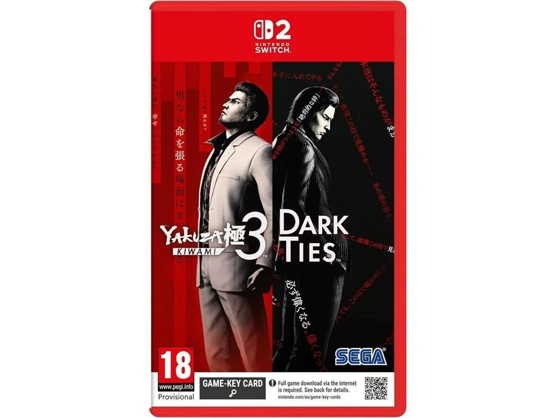 Jogo Nintendo Switch 2 Yakuza Kiwami 3 & Dark Ties