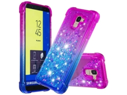 Capa Samsung Galaxy J6 2018 HONGWE. Roxo/Azul