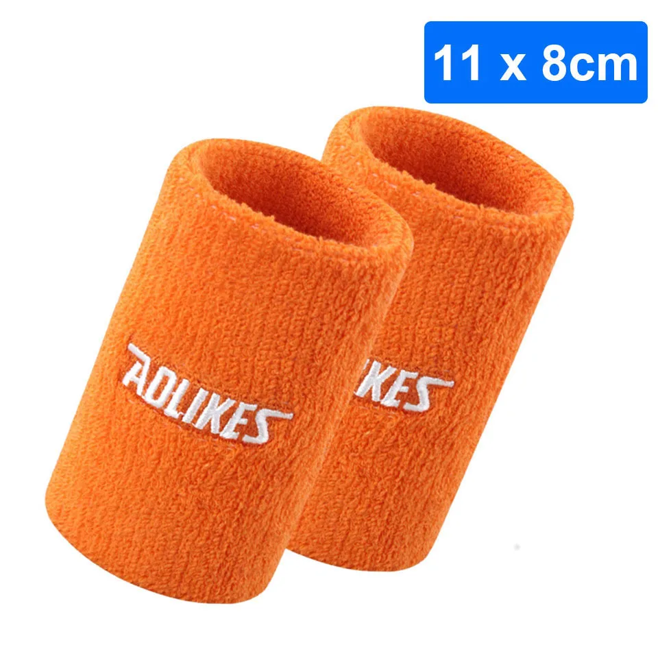(laranja, 8x11cm) Pulseira Esportiva Com Tecnologia De Absorção De Umidade, Ideal Para Tênis, Basquete, Corrida E Outros Esportes Unissex.