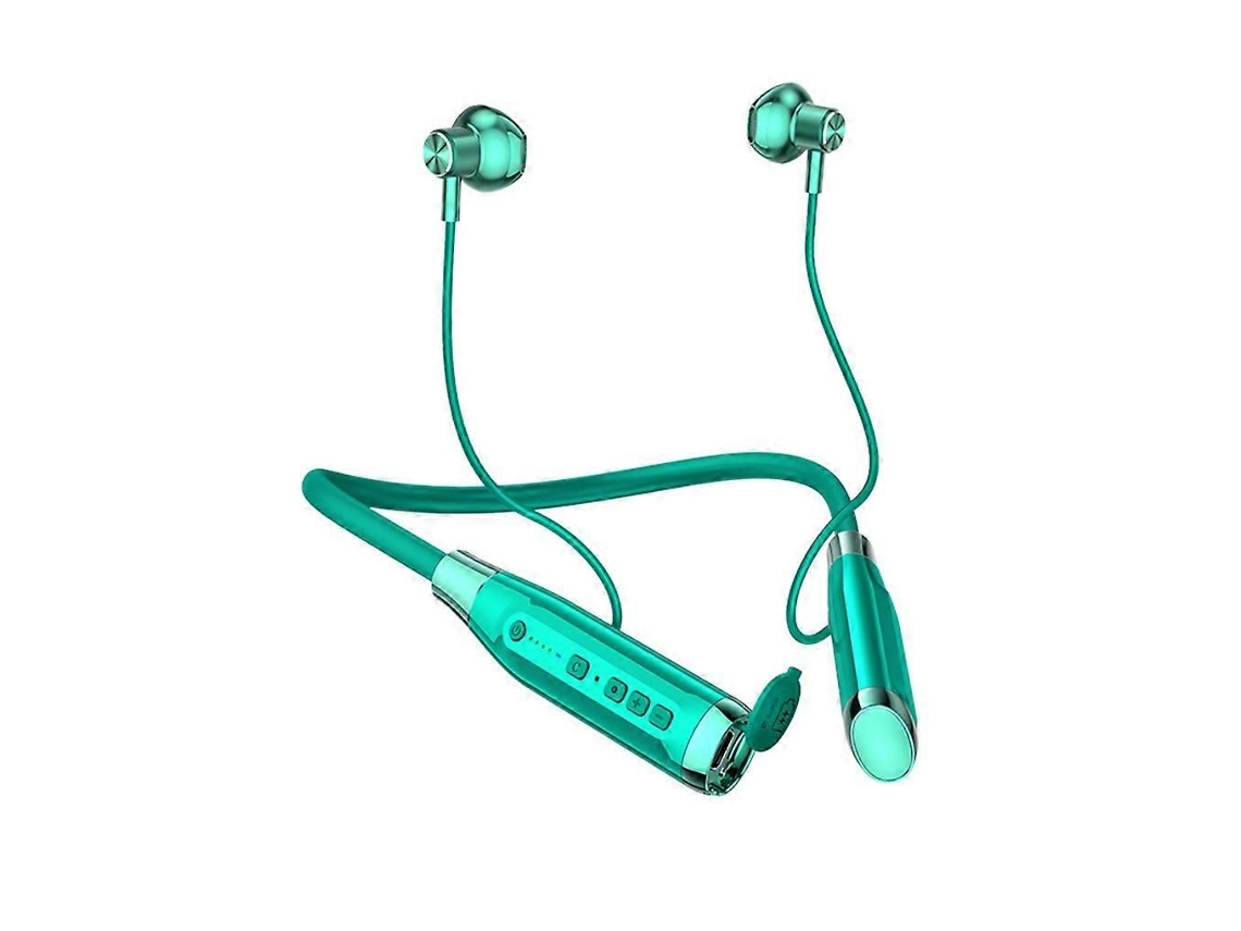 Fone de Ouvido com Suporte para Pescoço, Compatível com Bluetooth, Indicador de Bateria e Cartão de Memória. TAISHENGDA