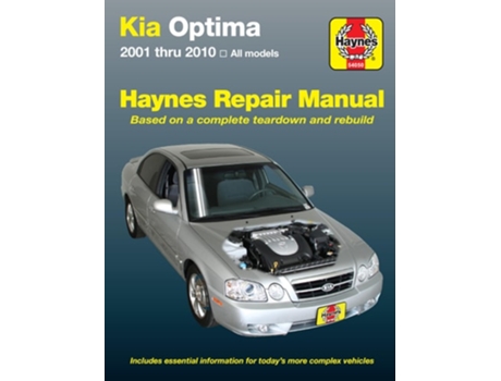 Livro Kia Optima 01-10 De Haynes (inglês)