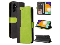 Capa De Couro Flip Horizontal Com Costura Colorida Para Samsung Galaxy A13 5g, Com Suporte, Compartimentos Para Cartões E Porta-retratos