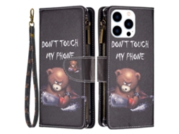 Capa Em Couro Pu Para Iphone 16 Pro Max - Suportar