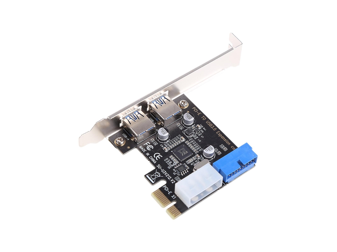 Adaptador Usb 3.0 De 2 Portas Pci Super Rápido Para Placa De Expansão Expressa (pcie) Para Mou
