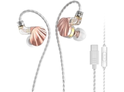 Ouvidores Filaires Intra - Auriculares Com Interface 3, 5 Mm Type - C E Microfone, Effet Sonore Hifi, Écoute