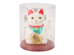 Laxiscreed Gato Da Sorte Solar Com Braço Em Movimento Para Boa Sorte E Decoração