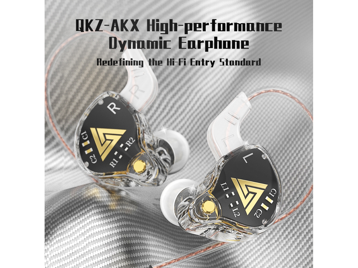 Auriculares intrauditivos HiFi con cable, diafragma de polímero cristalino, micrófono y control de línea S/MARCA