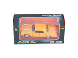 Brinquedo Carro De Liga Com Luz E Som Simulação 1:32 Com Pilhas Para Crianças Recuo (amarelo)