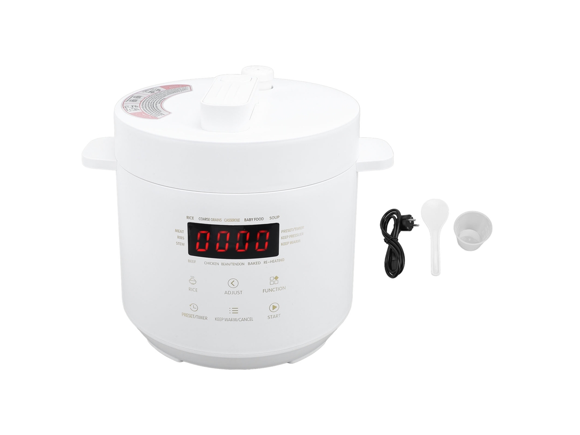 Laxiscreed Panela De Pressão Elétrica Mini De 3l Para Arroz E Cozimento Lento, Prática E Versátil Para Casa