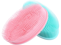 Lurelia Pack De 2 Escovas De Banho Para Bebé, Silicone Macio, Pega Ergonómica E Massagem Suave, Uso Diário Suave