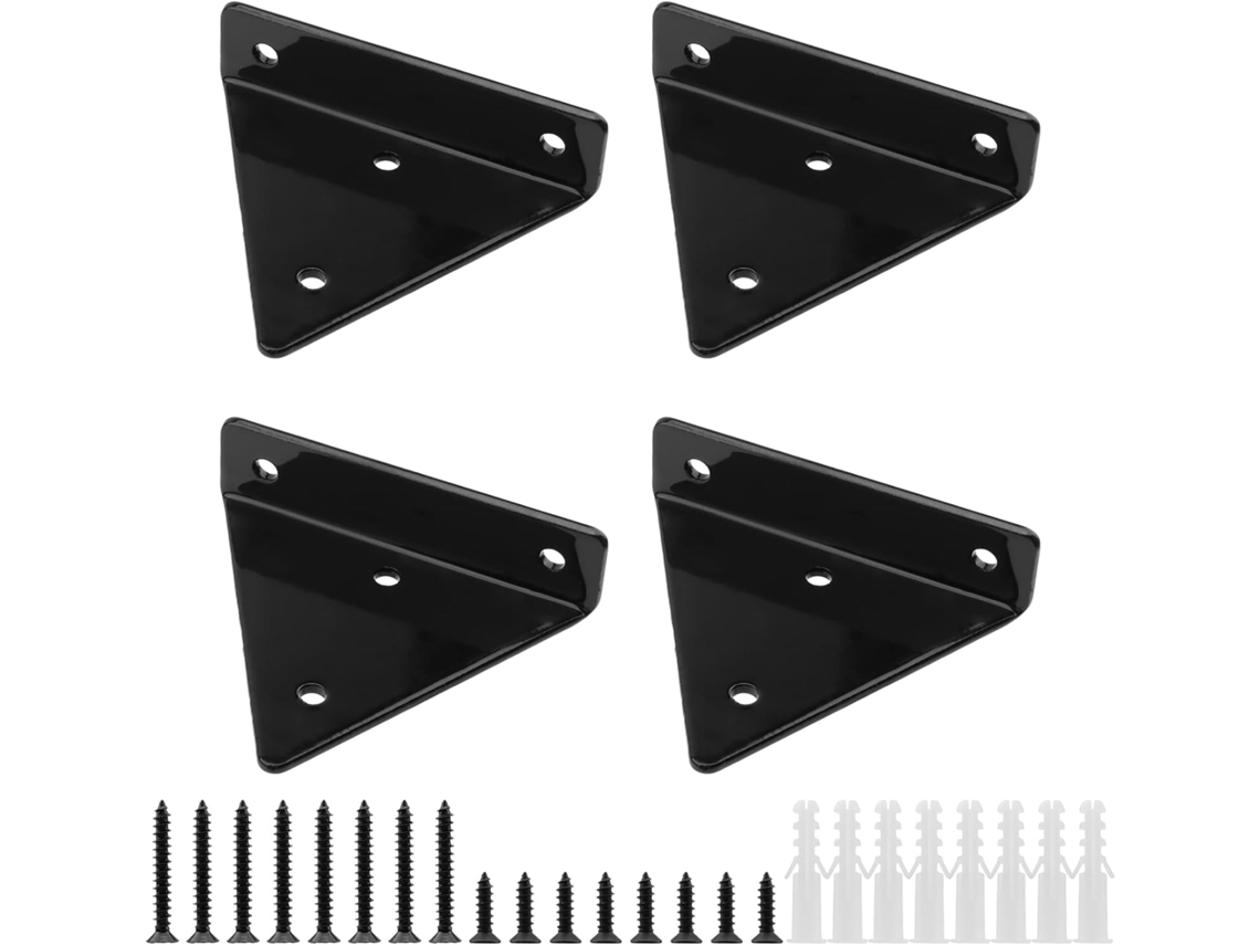 Suporte Triangular Para Prateleira, Metal, Para Prateleira Flutuante, Para Parede