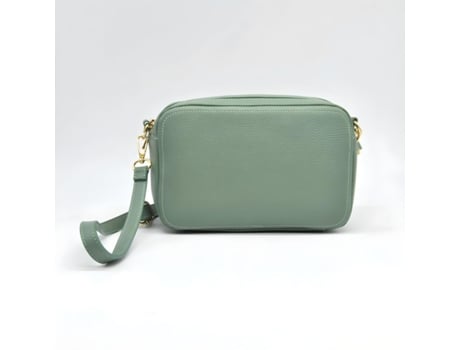 Bolsa de Ombro Roma Couro Genuíno Verde 24X15X9 Cm SOTEIRA