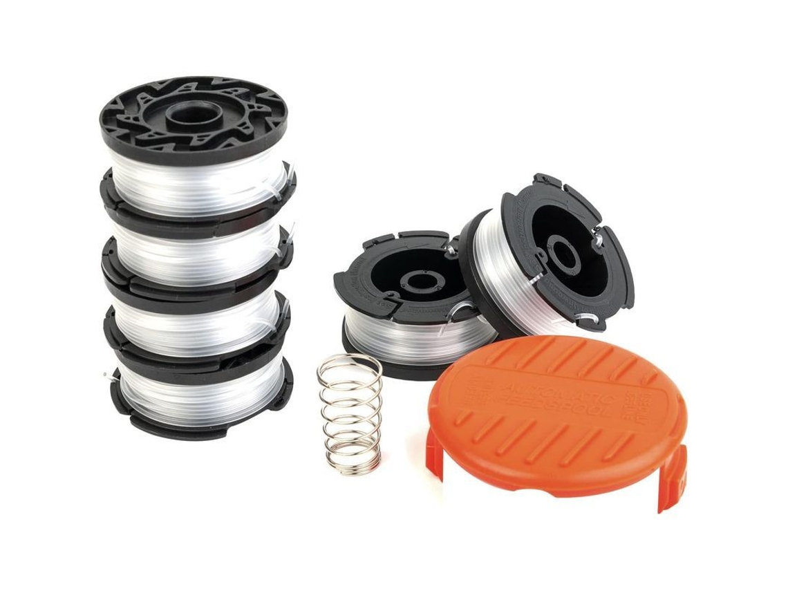 2026-hilo De Cortador Compatible Com Black And Decker Af-100, 6 Bobinas De Repuesto Com Tampa E Mola