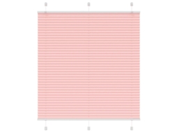 Vidaxl Rosa Plissada Cega 120x100 Cm Largura Tecido 119,4cm Poliéster