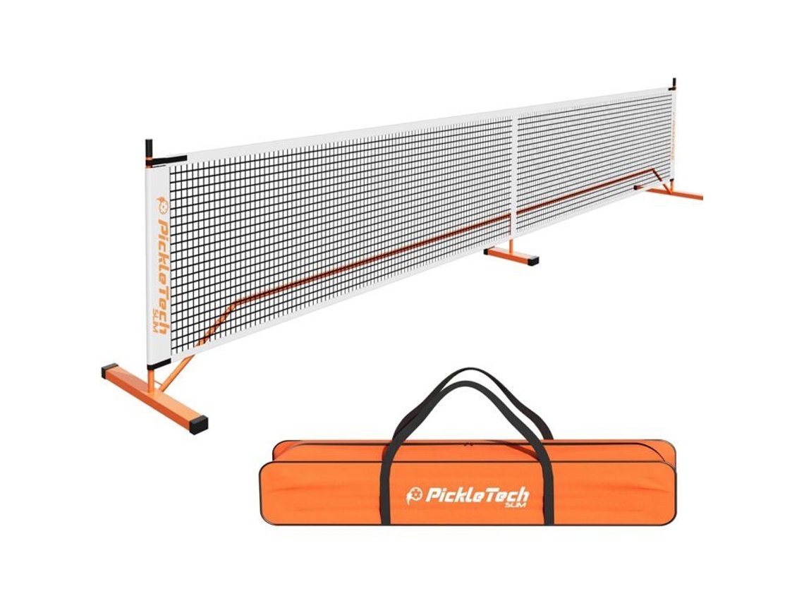 Rede De Pickleball Portátil - Slim 4.0 - 6,7 M Regulamentar - Leve E Estável - Bolsa Oxford 600d