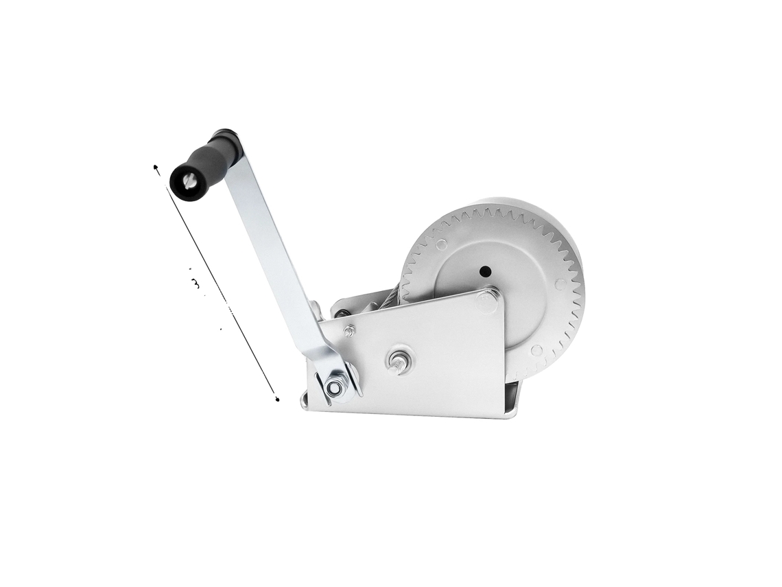 Guincho Manual, Aço De Alta Resistência, Design Compacto, Prata