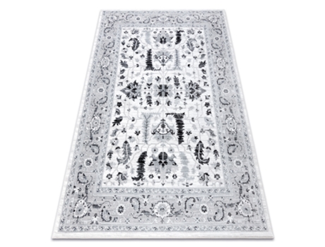 Tapete Argent - W7039 Flores Cinzento / Preto (133 x 190 cm)