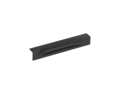 Puxador embutido em Zamac com 64mm, Verniz Preto Mate, conjunto de 6