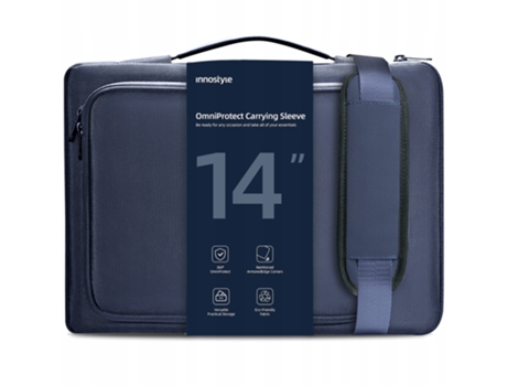 Bolsa para laptop Innostyle 14 com alça à prova d'água e Omniprotect