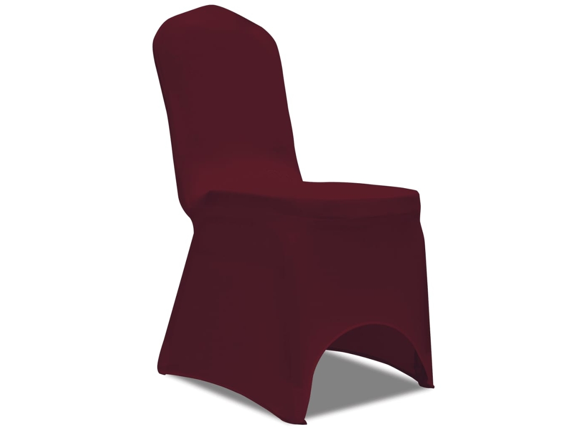 Vidaxl Capa Extensível Para Cadeira 100 Pcs Bordô