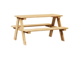 Children's Table, Children's Tables Vidaxl Marrom Madeira De Pinho