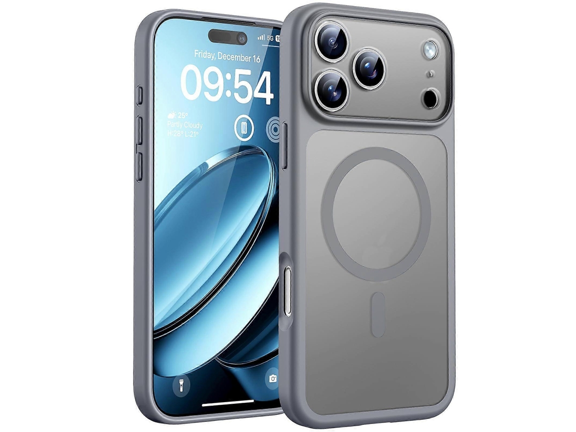Capa Magnética Para Iphone 17 Pro De 6,3 Polegadas, Compatível Com Magsafe (cinza)