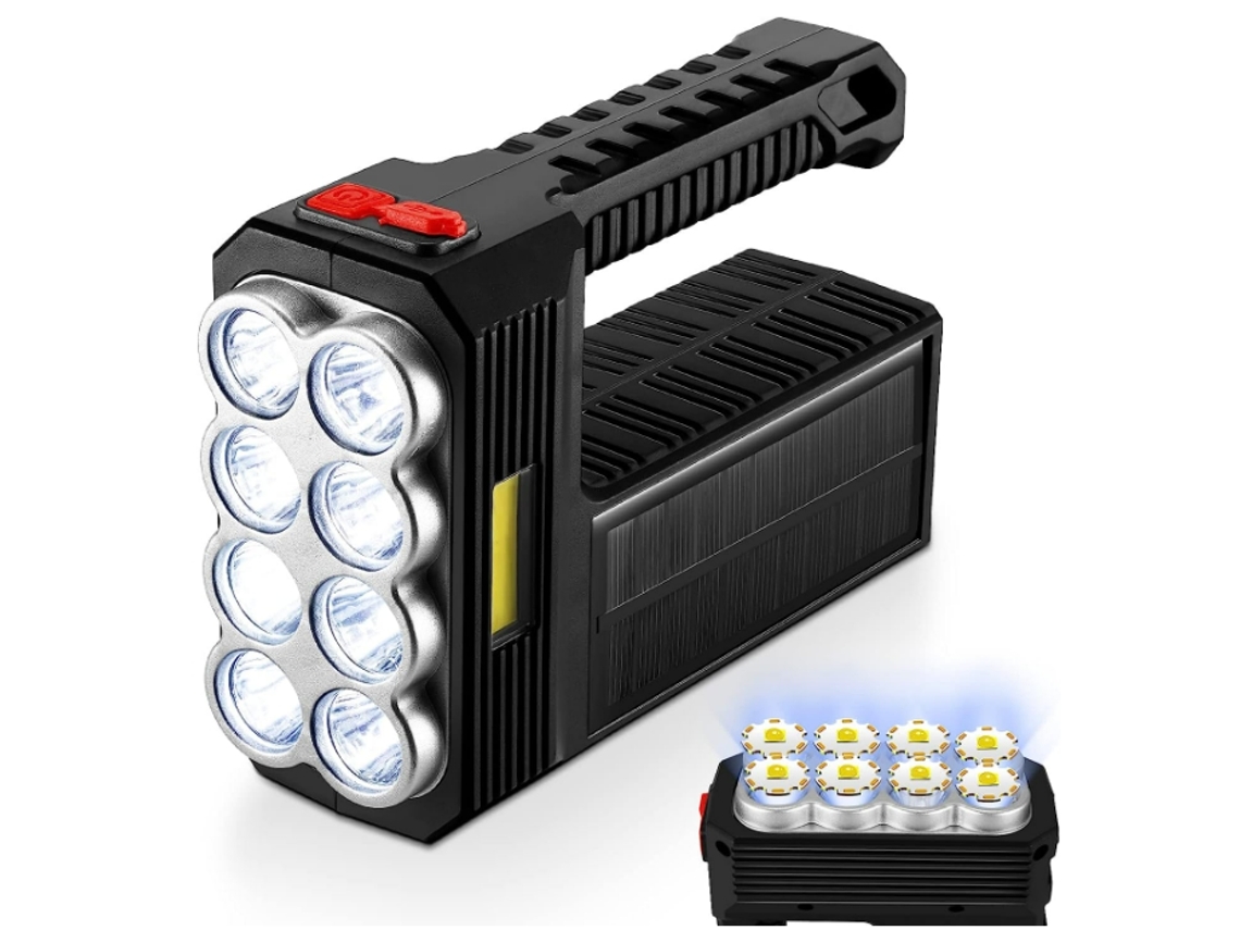 Lanterna Led Holofote Lanterna 4 Modos Camping Light 1600lm Lâmpada Portátil Lanterna Usb Recarregável Lanterna De Emergência Externa Preta Yunzii