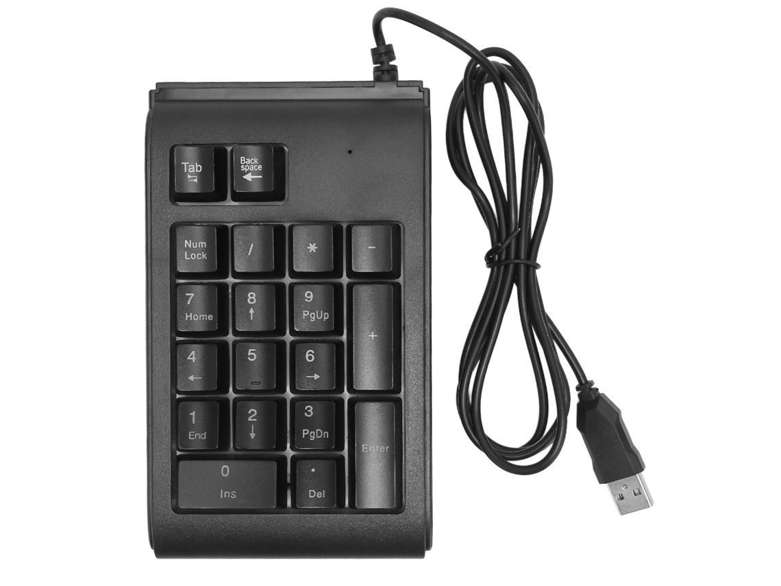Teclado Numérico Usb Rgb Waterproof Portátil Preto
