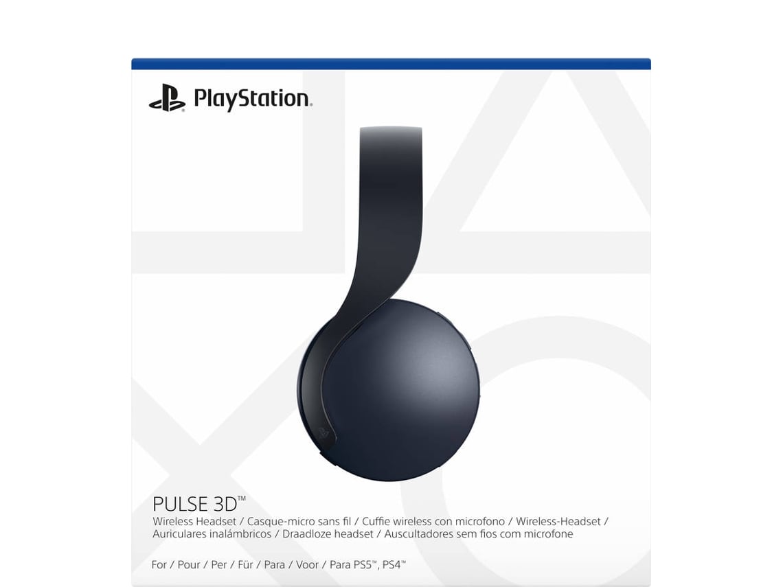 Auscultadores Gaming SONY Pulse 3D Midnight (Over ear - Wireless - Preto)