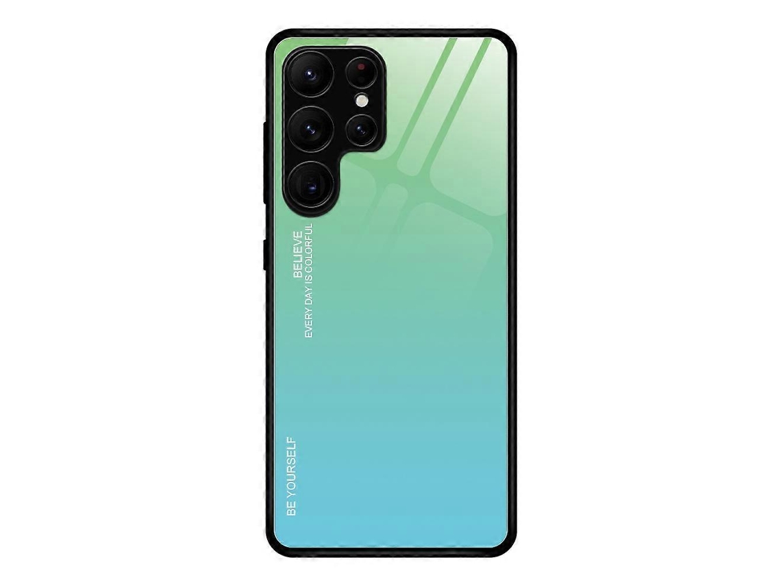 Capa De Celular De Vidro Com Cores Gradientes Para Samsung Galaxy S23 Ultra 5g