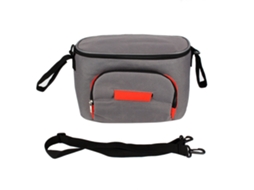 Bolsa Organizadora Impermeable Para Cochecito De Bebé Con Portabiberones Y Almacenamiento Gris