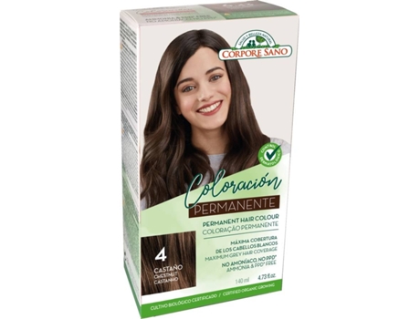 cor de cabelo permanente No. 4 castanha 140ml