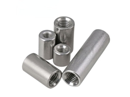 Porca De Acoplamento Redonda Em Aço Inoxidável 304, Conector De União Com Luva, Comprimento 4-30mm, Diâmetro Interno
