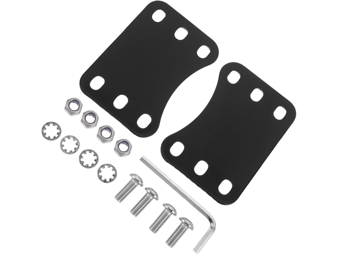 Kit de suporte de elevação de metal para motocicleta com 21 placas.