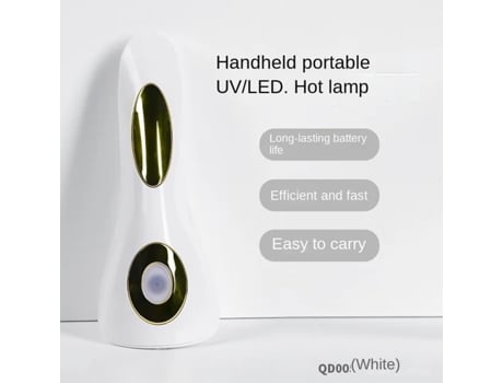 Lâmpada de Manicure Portátil com Carregamento Sem Fio Lâmpada de Unha de Led Uv 10W Mini Lâmpada de Fototerapia CNRSRS