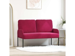 Vidaxl Sofás Com Almofada 110cm Vinho Vermelho Contraplacado