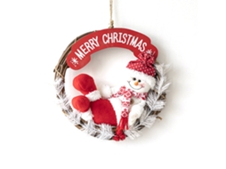 Círculos de Vime Natal com Bonecas de Pano, Decoração de Parede, Ergonômico, Uso Diário STELASPLEN