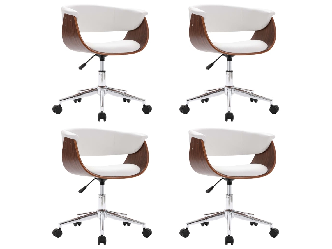 Dining Chair, Dining Chairs Vidaxl Branco Couro Artificial (n/a)