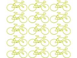 Clipes de papel em formato de bicicleta, 55 x 35 mm, clipe pequeno de metal, clipes para marcadores de página, clipes.