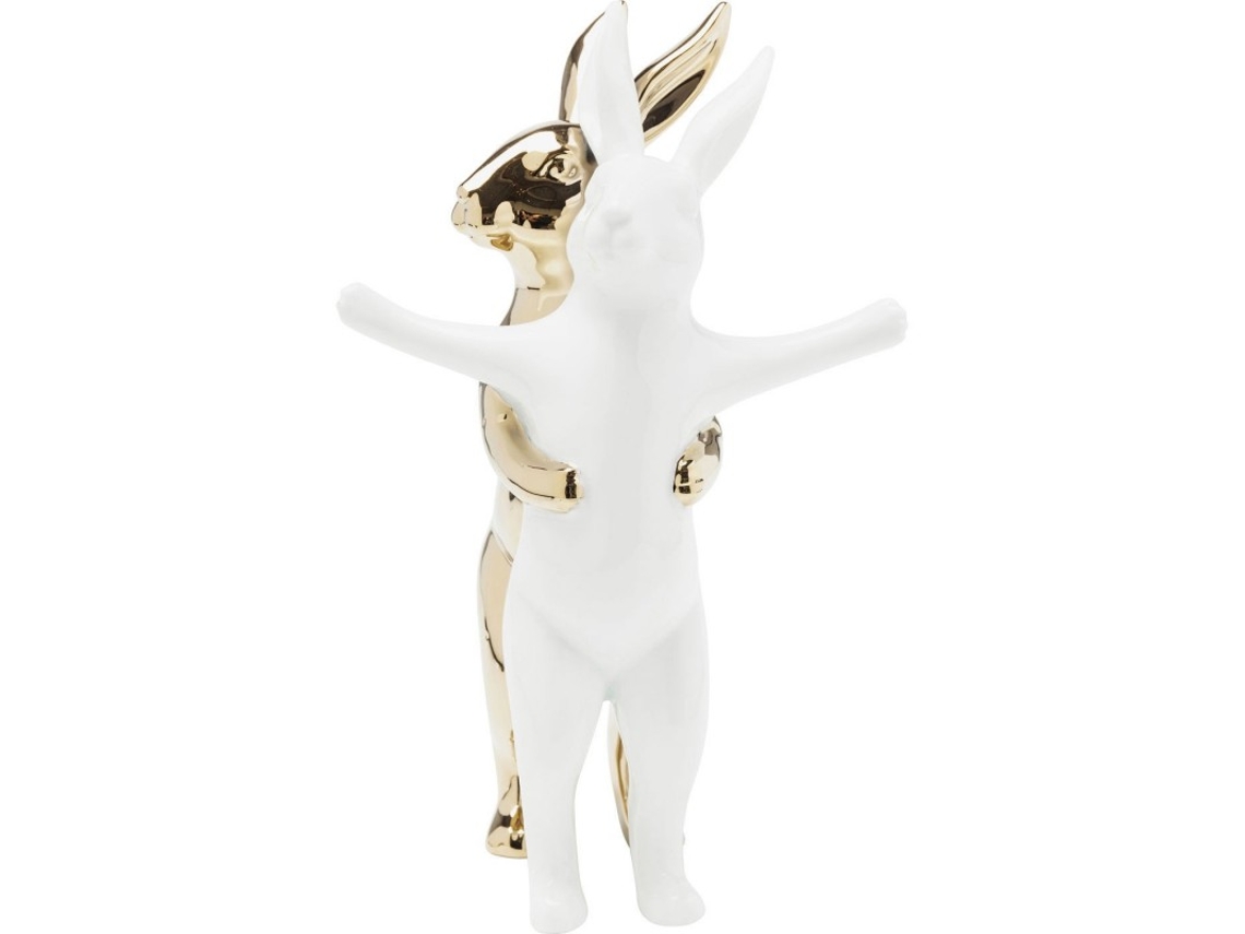 Peça Decorativa Hugging Rabbits Medium