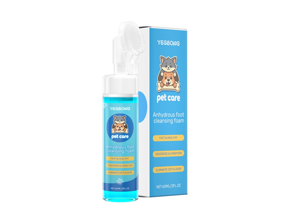 Espuma Limpeza de Pés para Pets Escova de Silicone e Hidratação para Cães e Gatos LAXISCREED